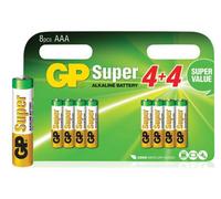 GP Alkaline Super AAA Batterie 1.5V (8x)