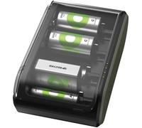 GP B631 Universell Chargeur de piles rondes NiMH 6LR61 (9 V), LR03 (AAA), LR6 (AA), LR14 (C), LR20 (D)