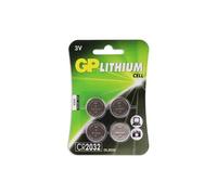 GP CR2430 Pile bouton au lithium, 3 V, Blister de 4