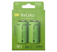 GP Batteries 120570DHCB-C2 1x2 GP ReCyko NiMH Akkus D Mono 5700 mAH, ready to use