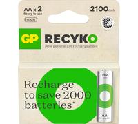 GP Batteries 223679 Blister 2 Batteries Rechargeables Stilo AA 2100 mAh Recyko