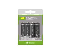 GP BATTERIES Lot de 4 piles AA 2000mAh Recyko+ Pro - 1500 cycles de charge