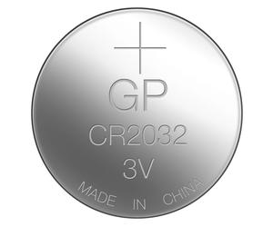 GP Batteries - Pile bouton Lithium CR2032 3V - Pack de 2 - Acier inoxydable - Batterie à usage unique