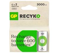 GP ReCyko Pile rechargeable LR14 (C) NiMH 3000 mAh 1.2 V 2 pc(s)