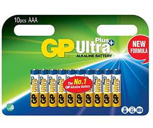 Gp batteries - Ultraplus alkaline aaa/lr03 blister avec 10 batteries 1,5 V, 151168 (blister avec 10 batteries 1,5 V pour produits avec haute utilisation de power. Nordic Ecolabel. The most powerful gp bat.)
