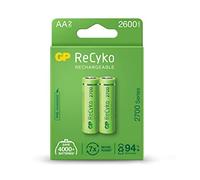 GP Blister de 2 piles rechargeables AA 2600 mAh NiMH