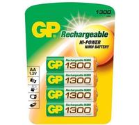 GP Blister de 4 piles rechargeables AA 1300 mAh NiMH