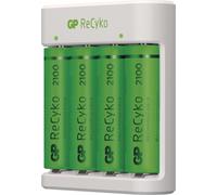 GP Chargeur de batterie Eco E411 + 4× AA ReCyko 2100, B51414