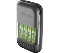 GP Chargeur de batterie ultra-rapide GP Charge 10 S491 + 4× AA