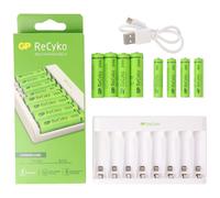 GP Chargeur USB E811 incl. 4x 800mAh/4x 2100mAh batterie NiMH