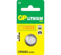 Pile bouton CR 2025 lithium GP 160 mAh 3 V