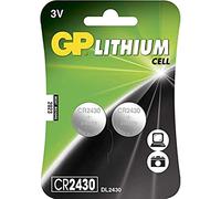 GP CR2430 Pile bouton au lithium, 3 V, Blister de 4