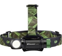 GP Discovery Lampe frontale CH35 – Hybride frontale/torche rechargeable 600 lm, 1 accu 18650 fourni