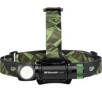 GP Discovery Lampe frontale CH35 – Hybride frontale/torche rechargeable 600 lm, 1 accu 18650 fourni