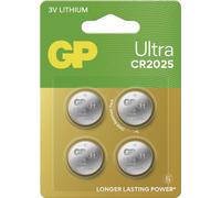 GP GPCR2025ULT370C4 4 piles bouton GP CR2025 3,0 V
