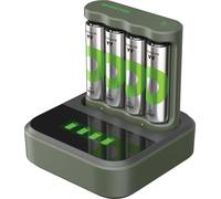 GP GPRCKCHB441D419 GP B441U Chargeur de batterie USB à 4 ports, batteries incluses