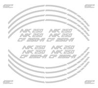 GP Kompozit Bande de jante compatible pour 250 NK 2018-2022, gris métallisé