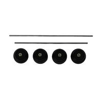 GP Kompozit Ensemble de cales d'essieu avant et arrière compatibles avec MT-07 2014-2017 Noir