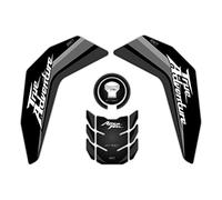 GP Kompozit Ensemble de coussinets de réservoir compatibles pour Africa Twin 2016-2019, noir