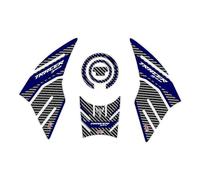 GP Kompozit Ensemble de coussinets de réservoir compatibles pour MT-09 Tracer 2015-2020 - Bleu-carbone