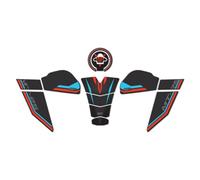 GP Kompozit Ensemble de coussinets de réservoir compatibles pour MT-25 2020-2022 bleu-rouge