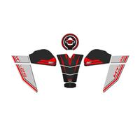 GP Kompozit Ensemble de coussinets de réservoir compatibles pour MT-25 2020-2022 Rouge