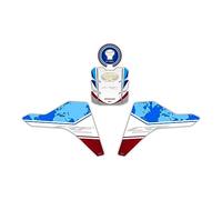 GP Kompozit Ensemble de protège-réservoir compatible avec Africa Twin CRF1000L 2018-2019 tricolore