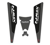 GP Kompozit Ensemble de coussinets de réservoir compatibles pour NMAX 125-155 2015-2020 - Noir - carbone