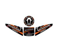 GP Kompozit For 390 Adventure 2020-2022 Lot de coussinets de réservoir compatibles Noir/orange