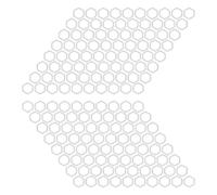 GP Kompozit Lot de 160 autocollants transparents en nid d'abeille