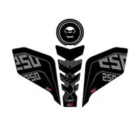 GP Kompozit Lot de coussinets de réservoir compatibles pour 250 NK 2018-2022 Noir