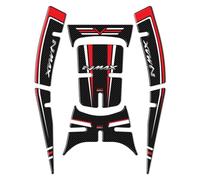 GP Kompozit Lot de coussinets de réservoir compatibles pour NMAX 125-155 2021-2022 Rouge