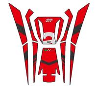 GP Kompozit Protège-réservoir rouge compatible avec Aprilia SR GT 125 / SR GT 200 2022-2023