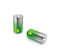 GP Lot de 2 Piles alcalines Super C Baby 1,5 V, idéales pour alimenter Les appareils du Quotidien, Nouvelle Technologie G-Tech Longlife