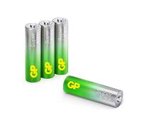 GP Lot de 4 Piles Super alcalines AA 1,5 V, idéales pour alimenter Les appareils du Quotidien, Nouvelle Technologie G-Tech Longlife