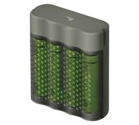 GP M451 chargeur avec 4 piles rechargeables AAA, 2700mAh, 1,2V, noir