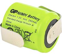 GP Ni-MH Industrial 250 AAH 1A1P-C1 Pile rechargeable LR6 (AA) NiMH 1.2 V 250 mAh
