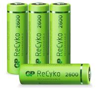 GP Piles rechargeables ReCyko AA 2600 mAh 1,2 V Lot de 4