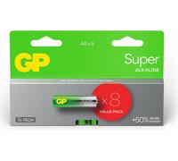 GP Pile AA alcaline Super, 1,5 V, 8 pièces