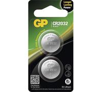 GP Pile bouton au lithium CR2032, 2 pièces, B15323