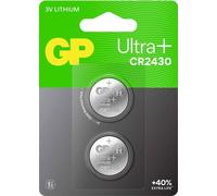 GP Pile bouton CR 2430 3 V 2 pc(s) 300 mAh Li-MnO2 GP Ultra Plus Batterie Lithium Knopfzelle CR2430 2 Stück