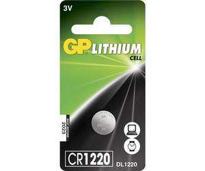 GP Pile bouton Lithium CR1220 (DL1220) 3V