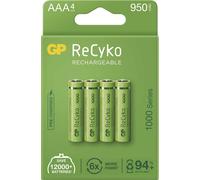 GP Piles rechargeables ReCyko 1000 AAA (HR03), 4 pièces, B21114