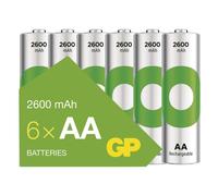 GP Piles rechargeables ReCyko 2600 AA (HR6), 6 pièces