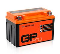 GP-PRO GTZ12S 12V 12Ah GEL Batterie de démarrage (compatible avec YTZ12S / YTZ14S) (Sans entretien/Scellé) Moto Accumulateur pour p.ex. Honda