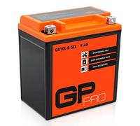 GP-PRO GB10L-B 12V 11Ah GEL Batterie de démarrage (semblable à YB10L-B / YB10L-B2) (Sans entretien / Scellé) Moto Scooter Accumulateur