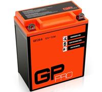 GP-PRO GB12A-A 12V 12Ah GEL Batterie de démarrage (compatible avec YB12A-A / 51211) (Sans entretien/Scellé) Moto Accumulateur
