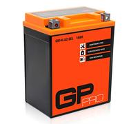 GP-PRO GB14L-A2 12V 14Ah GEL Batterie de démarrage (compatible avec YB14L-A2 / 51411) (Sans entretien/Scellé) Moto Accumulateur