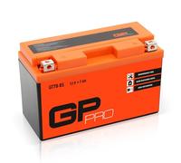 GP-PRO GT7B-BS 12V 6Ah GEL Batterie de démarrage (semblable à YT7B-BS / 50719) (Sans entretien / Scellé) Moto Accumulateur