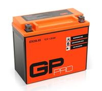 GP-PRO GTX20L-BS 12V 20Ah GEL Batterie de démarrage (semblable à YTX20L-BS / YTX20HL-BS) (Sans entretien / Scellé) Moto Accumulateur